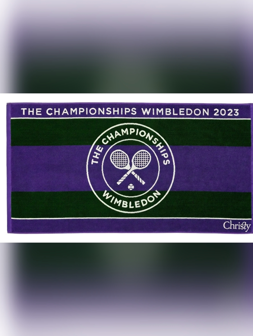 Wimbledon 2023 Christy Championship Towel NEW 100% Cotton 70 X 133 cm